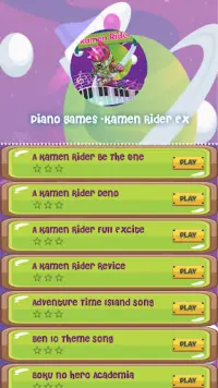 Piano Rider Games -KamenEx Screen Shot 0