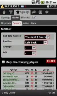 Striker Manager (soccer) Screen Shot 4