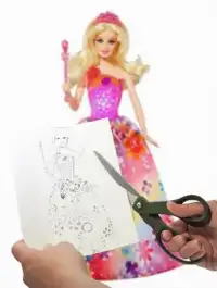 Learn To Play Coloring Barbie Screen Shot 1
