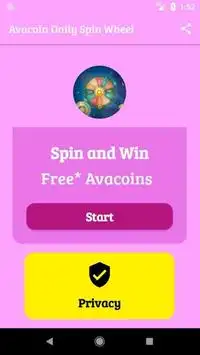 Avacoin Daily Spin Wheel Screen Shot 0