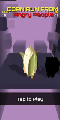 Corn run from Angry people Screen Shot 2