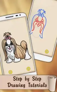 Draw Cute Puppies and Dogs Screen Shot 0