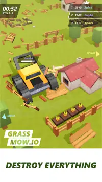 Grass mow.io - survive Screen Shot 1