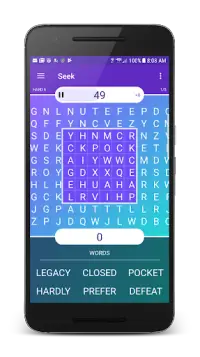 Seek Moving Word Search Screen Shot 2