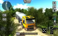 Oil Tanker Fuel Transporter Truck Sim : hill Climb Screen Shot 1