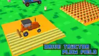 Blocky Tractor Farm Simulator Screen Shot 12