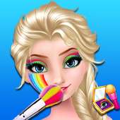 Snow Queen Rainbow Makeup