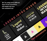 Legend - Intro Maker, Animated Text, Video Maker Screen Shot 4