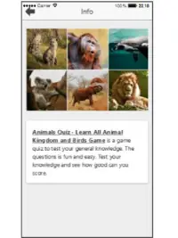 Animals Quiz: Learn All Animal Kingdom and Birds Screen Shot 1