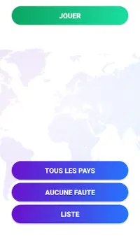 Jeu Géographie du Monde Quiz Screen Shot 2