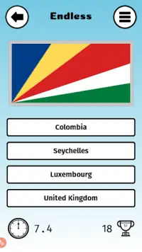 Flagsplosion: A Flag Identifying Endless Quiz Screen Shot 0