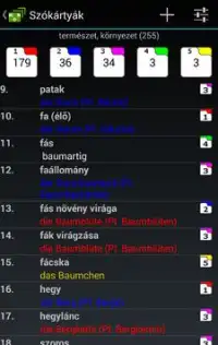 Wortkarten ungarisch deutsch Screen Shot 1