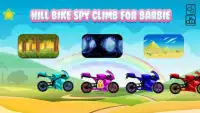 Hill bike spy climb for barbie Screen Shot 3