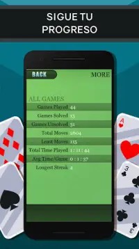 Solitario - juego de cartas Screen Shot 6