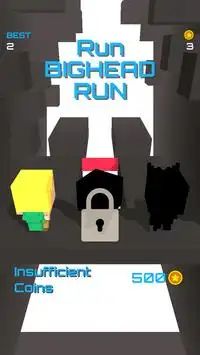 Run Big head Run -Pixel Run,BlockyRun,ShortyBoyRun Screen Shot 6