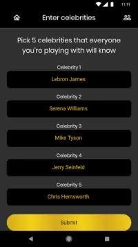 Celebrity - The Party Game Screen Shot 1