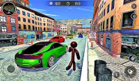 Vegas City Stickman Hero: Real Gangster Crime Game Screen Shot 2