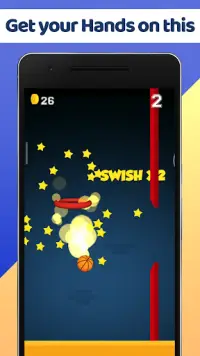 Flappy Basketball – Flick Tap Flop the Basketball Screen Shot 3