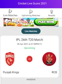 Cricket live score 2021 Screen Shot 2