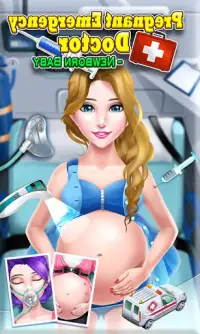 赤ちゃん病院ゲーム妊娠中の医者を持つママ Screen Shot 0