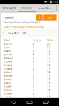 Word Solver Free Screen Shot 2