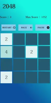 2048 Puzzle Game - Brain Booster Game Screen Shot 1