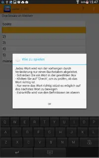 Wortspiel Finden die Wörter Screen Shot 5