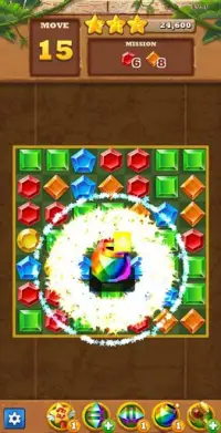 Jungle Gem Blast Magic Puzzle Game Screen Shot 5