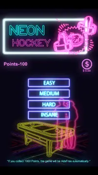 Neon Hockey : Ice and Glow Hockey Screen Shot 2