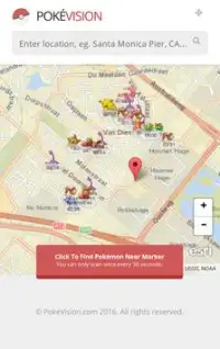 Pokemon Go map Screen Shot 2