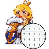 Princess Pixel Art - Coloring By Number