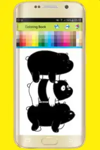 Coloring book for We Bare Bears Screen Shot 0