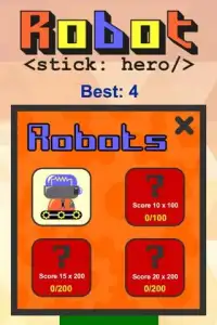 Robot Stick Hero Free Screen Shot 2