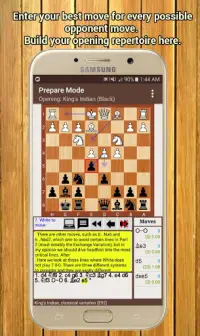 Chess Trainer Free - Tagagawa ng Repertoire Screen Shot 1