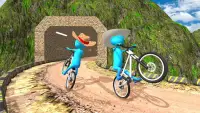 Stickman BMX Fahrrad Offroad Hill Climb Screen Shot 1