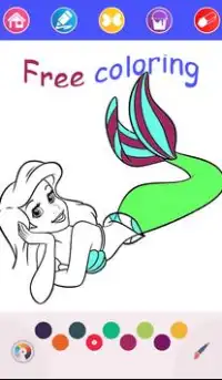 Mermaid coloring Screen Shot 0
