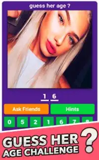 Guess Her Age Challenge ? : Quiz Screen Shot 1