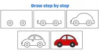 Autos zeichnen lernen Zeichnungen für kinderspiele Screen Shot 2