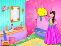 Baño juegos princesa de lavado Screen Shot 1