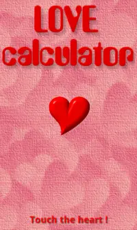 Calculatrice de l'amour Screen Shot 0