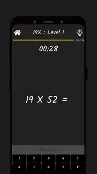 Multiplication Math Game 19X Screen Shot 3