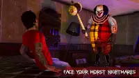 مهرج الرعب الشرير - الهروب من ألعاب الرعب Screen Shot 2