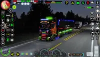 Uphill Euro Truck Games 3D Screen Shot 1