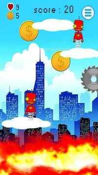 Robot Jump Spiel für Kinder, Screen Shot 1