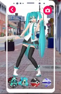 PocketGirl Vocaloid AR Dance Anime Hatsune Miku Screen Shot 0