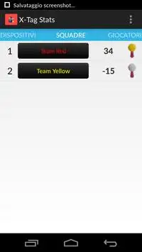 X-Tag Stats Screen Shot 1