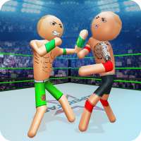 Stickman wrestling Fight arena: Fighting Game