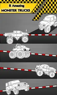 Monster Trucks Coloring Game Screen Shot 3