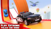 Police Car Stunts: Mega Ramp Free Car Racing Games Screen Shot 1
