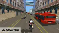 Racing Moto: Highway Bike Stunt Ride 3D Screen Shot 4